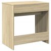 vidaXL Dressing Table Sonoma oak Engineered wood, Glass