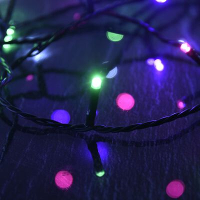 vidaXL LED String with 300 LEDs Pastel Multicolor 98.4' PVC