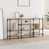 vidaXL Console Table Sonoma oak Engineered wood and metal Large