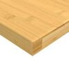 vidaXL Wall Shelf Natural bamboo Bamboo 31.5 x 7.9 x 1.0 in