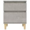 vidaXL Bedside Cabinet Concrete grey Engineered wood Bedside Cabinet