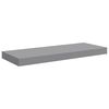 vidaXL Wall Shelf Set of 4 Grey Honeycomb MDF, metal