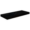 vidaXL Wall Shelf Set of 2 High gloss black Honeycomb MDF, metal Medium