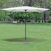 vidaXL Parasol Stand Grey Polished granite and stainless steel 17.7 in