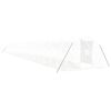 vidaXL Greenhouse White PE (Polyethylene), galvanized steel 72 sq ft