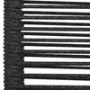 vidaXL Dining Set Black Cotton Rope, Powder-Coated Steel, Tempered Glass