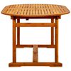 vidaXL Garden Table Brown Solid acacia wood Large Extendable