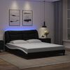 vidaXL Bed Frame Black and White