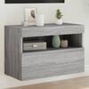 vidaXL TV Wall Cabinet Grey Sonoma Engineered Wood Medium