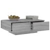 vidaXL Coffee Table Grey Sonoma Engineered Wood 35.4 x 23.6 in Storage