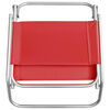 vidaXL Beach Chair Set of 2 Red Oxford Fabric, Steel Medium Foldable