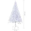 vidaXL Artificial Christmas Trees White PVC Artificial Christmas Tree