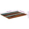 vidaXL Table Top Multicolor Solid reclaimed wood 27.6 x 35.4 in Durable