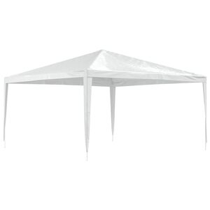 vidaXL Party Tent White Polyethylene 13x13 feet Water-resistant