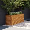 vidaXL Garden Raised Bed Rusty Corten steel Large Decorative Inlays