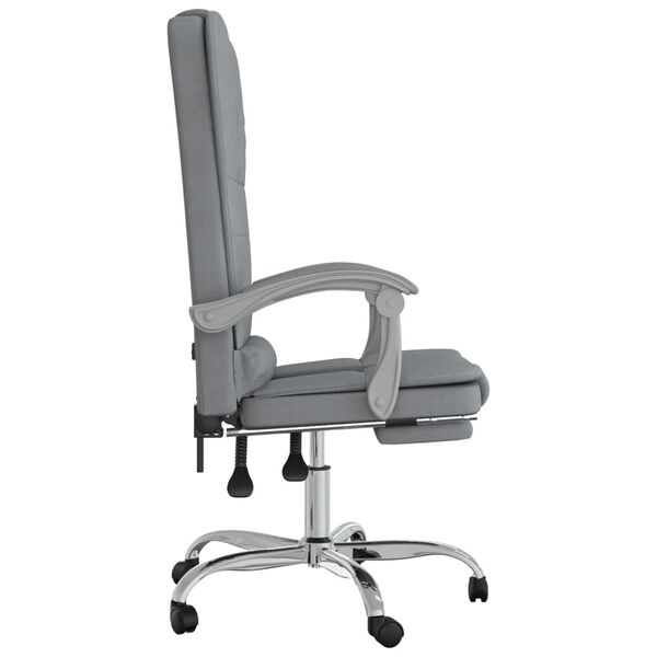 vidaXL Massage Office Chair Light gray