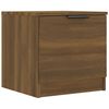 vidaXL Bedside Cabinet Set of 2 Brown Oak Engineered Wood Small