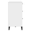 vidaXL Drawer Chest White Engineered wood, plastic 31.5 x 15.7 x 31.5 in
