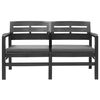 vidaXL Patio Lounge Set Set of 4 Anthracite Plastic Medium Lightweight