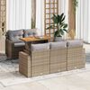vidaXL Garden Sofa Set Beige and Light Grey