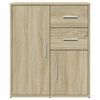 vidaXL Sideboard Sonoma oak Engineered wood 23.6 in x 12.2 in x 27.6 in