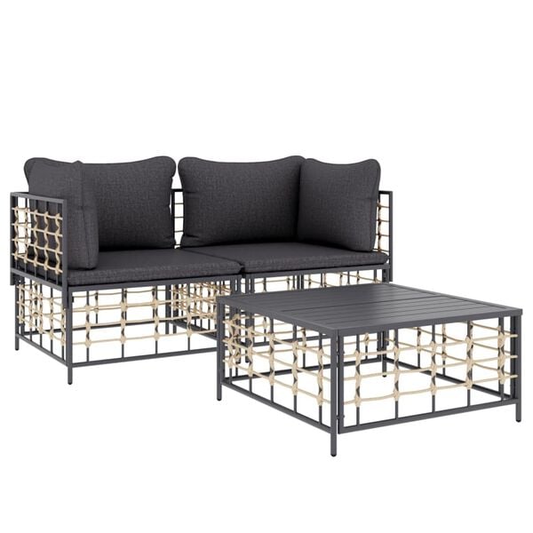 vidaXL Garden Lounge Set Anthracite