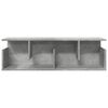 vidaXL Wall Cabinet Concrete Grey Engineered Wood 39.4 x 7.9 x 11.8 in