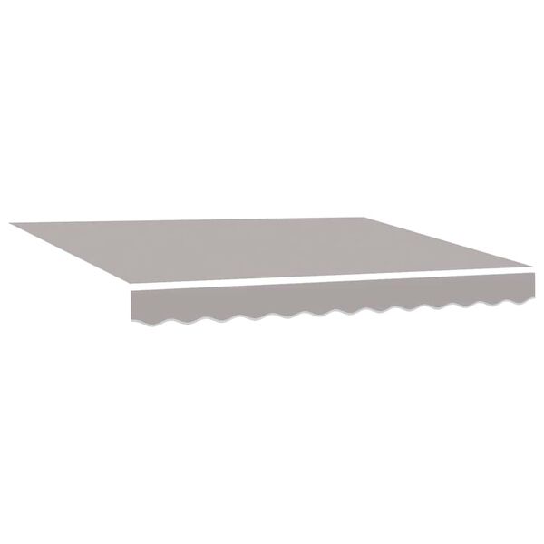 vidaXL Retractable Awning Light Grey 137.80 x 98.43 in