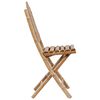 vidaXL Garden Chair Set of 2 Grey Bamboo Standard Foldable