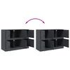 vidaXL Sideboard Anthracite Cold-rolled steel Medium