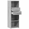 vidaXL Highboard Grey Sonoma Engineered Wood Medium Highboard