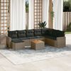 vidaXL Garden Sofa Set Grey, Dark Grey