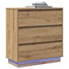 vidaXL Bedside Cabinet Artisan Oak 27.95 x 13.58 x 29.53 in