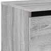 vidaXL Wall-mounted Bedside Cabinet Grey Sonoma Engineered wood Medium