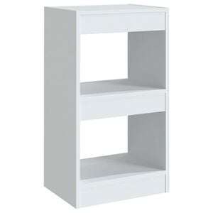 vidaXL Book Cabinet White Engineered wood Medium Book Cabinet