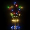 vidaXL Christmas Tree With Spike Colorful Powder-coated steel, copper, PVC