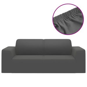 vidaXL Couch Slipcover Anthracite 100% Polyester Jersey