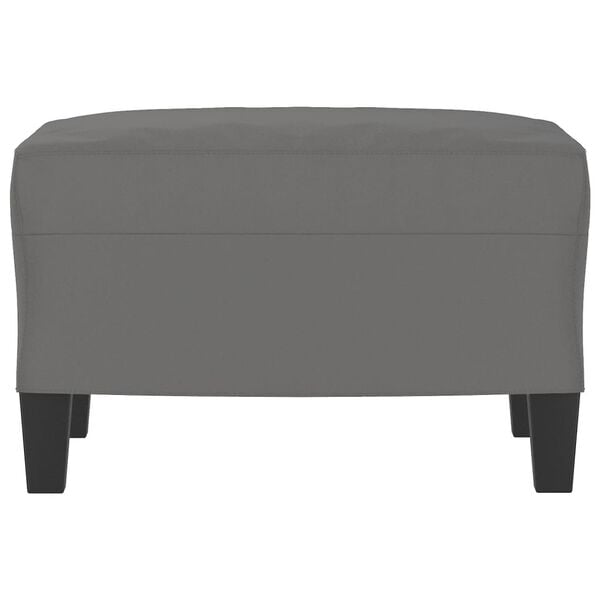 vidaXL Footstool Dark Gray Microfiber fabric (100% polyester), plywood