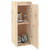 vidaXL Wall Cabinet Set of 2 Natural wood Solid pine wood