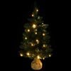 vidaXL Artificial Christmas Tree Green PVC, Concrete Small