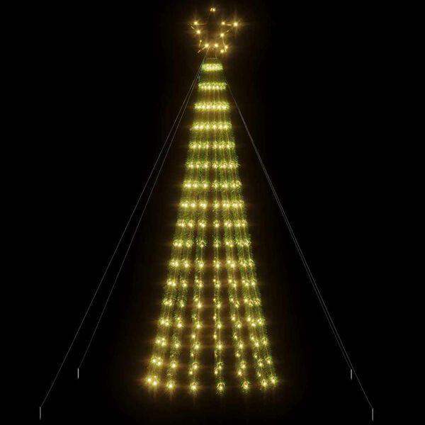 vidaXL LED Christmas Tree 688 LEDs Warm White 118.1"