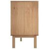 vidaXL Sideboard Brown and grey Solid pine wood, engineered wood