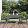 vidaXL Garden Dining Set Grey Solid Pine Wood 71.7 x 32.5 x 29.9 in