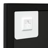 vidaXL Wall Mirror Black Metal 31.5 x 23.6 in Wall mounting