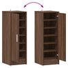 vidaXL Shoe Cabinet Brown oak Engineered wood Medium Shoe Cabinet