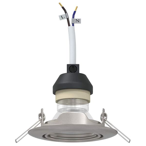 vidaXL Spotlight 6 pcs Silver 9 x 9 x 2.5 cm Metal