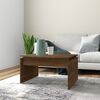 vidaXL Coffee Table Brown Oak Engineered Wood 26.8 in x 19.7 in x 15.0 in