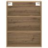 vidaXL Hanging Wall Cabinet Artisan oak Engineered wood 27.4x12.8x35.4 in