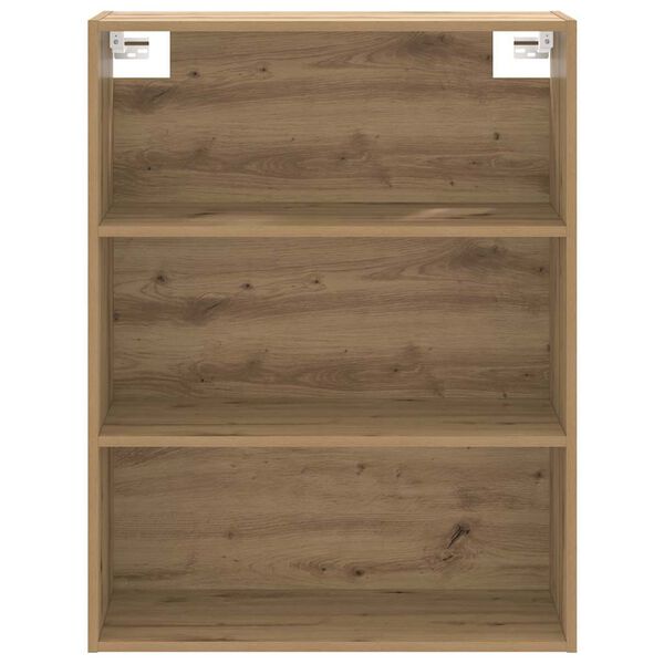 vidaXL Hanging Wall Cabinet Artisan oak Engineered wood 27.4x12.8x35.4 in