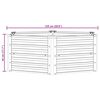 vidaXL Garden Raised Bed Silver Galvanized Steel Large Durable